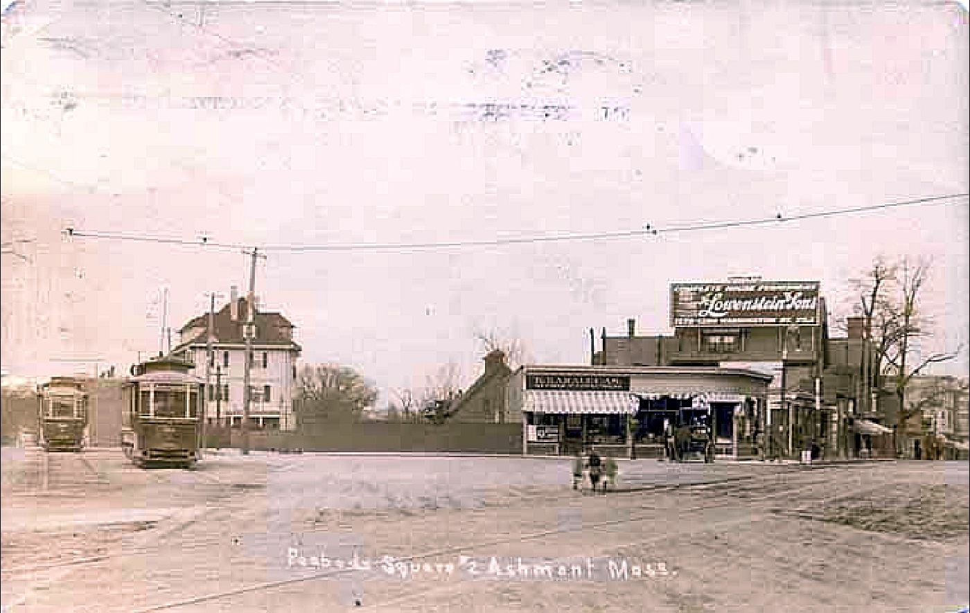  Peabody Square, Ashmont, Mass. Real photo ca. 1910-13.